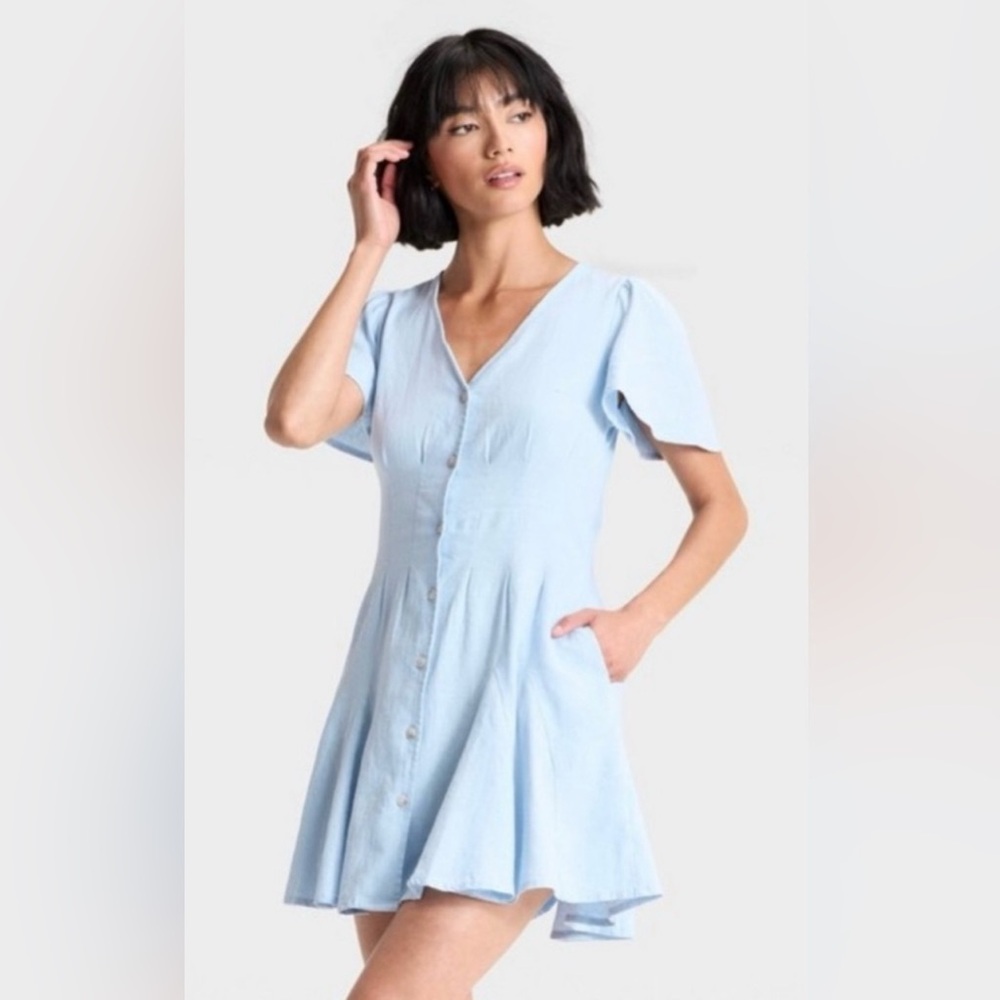 Universal Thread Sky Blue Midi Dress
